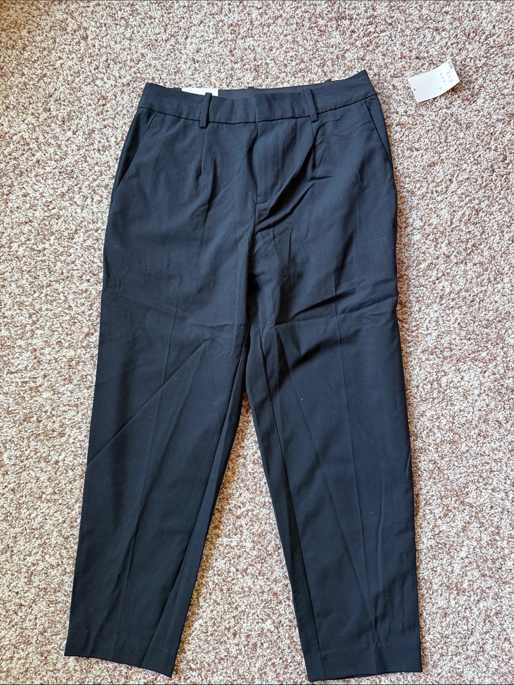 Women’s ankle length high-rise slightly fitted black dress pants size 8R NWT